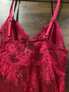 victoria secret Red Lace Cami Slip