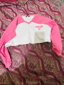 Pink &amp; White Casual Top