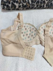 Elegant Beige Lace Bra