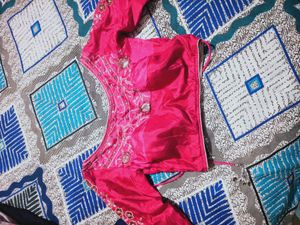 Blouse..Pink Saree Blouse