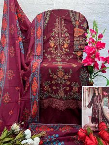 Pakistani Heavy Work Unstitched Dress Material