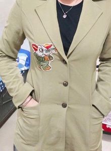 Women &#39;S Semi  Formal Wear Olive Blazer