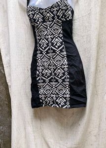 Patterned Mini Dress