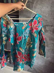 Floral Print Kurta