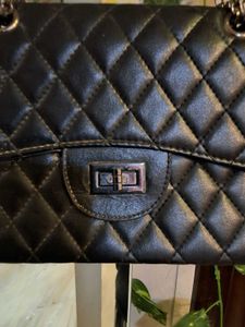 Black Quilted Handbag