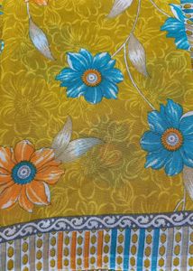 Floral Printed Georgette Sari