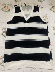 H&amp;m Stripped V Neck Dress