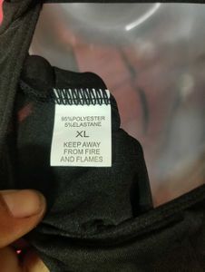 Black Mesh Harness Bodysuit Size XL