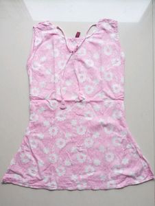 Y2k cute pink short kurti