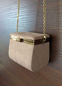 Suede Dusty Pink Charles And Keith Bag - Authentic