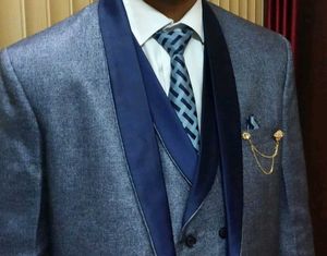 Mens Polyester Blend 3 Piece Suit For Men