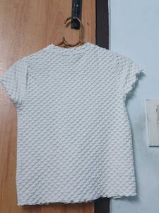 Max White Textured Tee