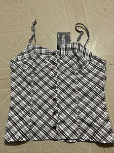 Plaid Cami Top