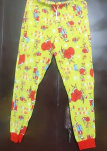 Green🟢 Pyjama Red Cartoon Print For 30 Waist
