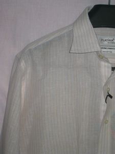 Men's Linen Striped Shirt