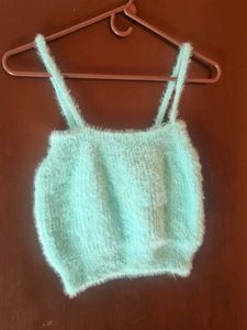 Fluffy Mint Green Cardigan co-ord set