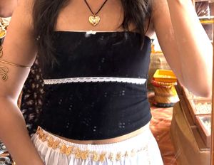 Black Korean Style Tube Top