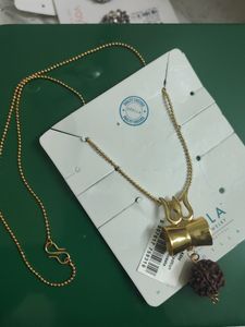 Trending Shiva Damru Rudraksha Pendent With Chain