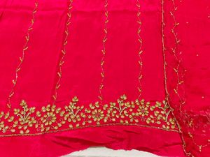 Rani Pink Punjabi Handwork Suit