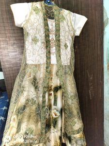 Lehenga Choli With 3D Print And Separate Koti
