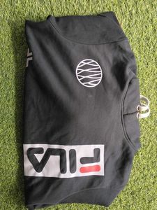 Fila Black Graphic Hoodie XXL Size