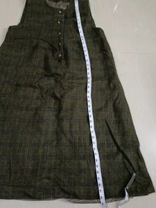 Vintage Plaid woolen Dress