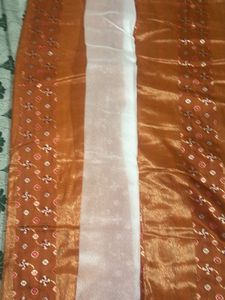 Elegant Orange Saree