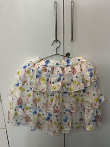 Combo Of 2 Floral Tiered Skirt SIZE : 15to 16 Year