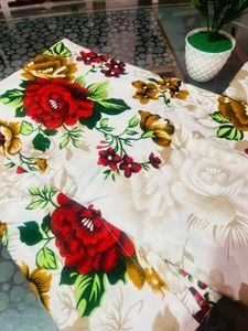 Floral Print Salwar Kameez Set