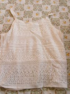 White Lace Tank Top