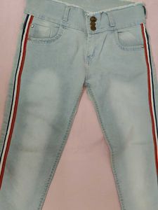 Skinny light Blue Jeans For Girls