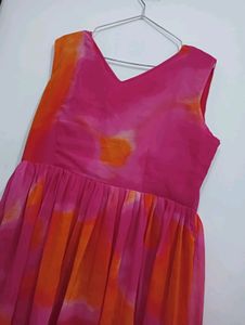 BABLI HEAVY GEORJET PRINTED GOWN WITH LESS BORDER