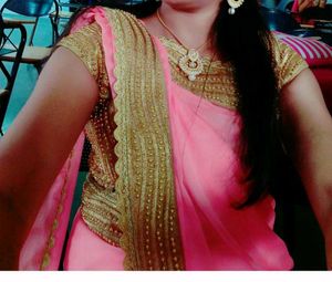 Silk Saree Redimed Blouse Stone Work