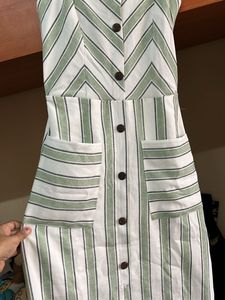 Striped Button-Down Dress
