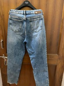 Straight Leg Denim Jeans