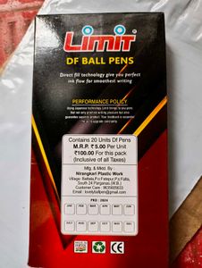 Combo -8-Pack Ball Pens + 10-Pack Spiral Diary