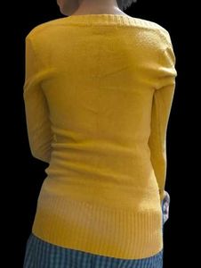 Stylish Yellow Knit Top