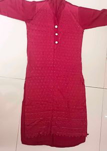Red Velvet Kurta