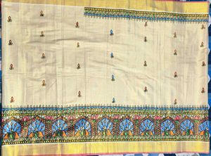 Madhubani Sari Handwork (Fix Price)