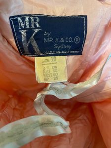peach vintage dress