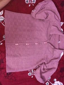 Mauve Button-Down Shirt