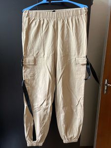 Beige Cargo Pants