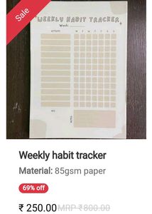 Weekly Habit Tracker