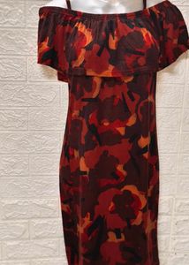 Dresses For Rs.99 Only/ Floral Orange Dress