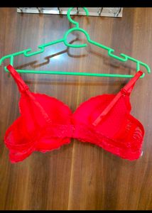 Red Lace Bra