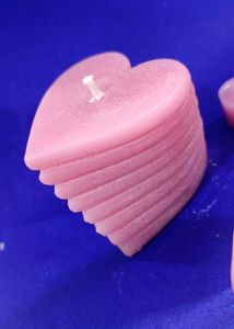 Light Pink Unscented Candles Set