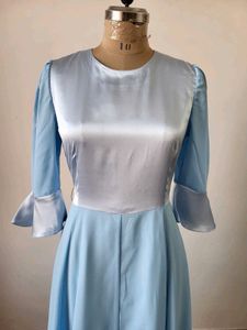 Elegant Blue Maxi Dress