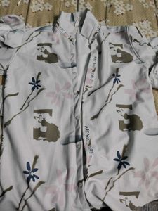 Floral Print Button-Down Shirt