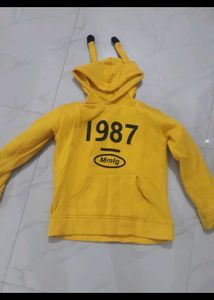 Cute Yellow Kids Hoodie