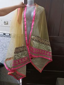 Pink One Piece Gown With Beautiful Dupatta Buy